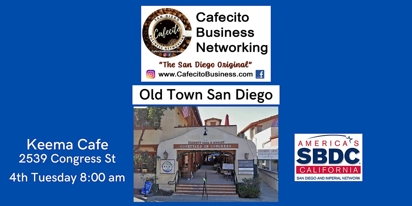 Cafecito Business Networking, Old Town, 4th Tuesday Nov