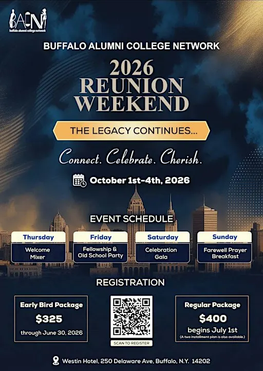 2026 Buffalo Alumni College Network Reunion Weekend