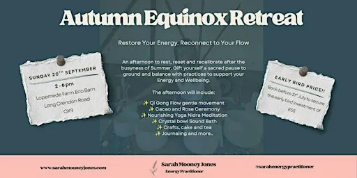 Autumn Equinox Rest and Reset Retreat