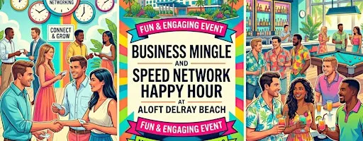Business Mingle Speed Network Happy Hour at Aloft Delray Beach