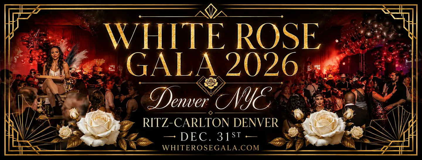 Denver New Years Eve - Gatsby’s White Rose Gala 2026 - 2027