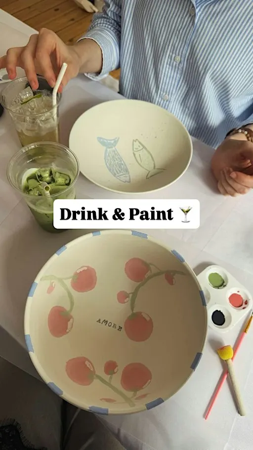 ✨ Drink & Paint ✨Keramik bemalen I Matcha I Mocktails I Afterwork