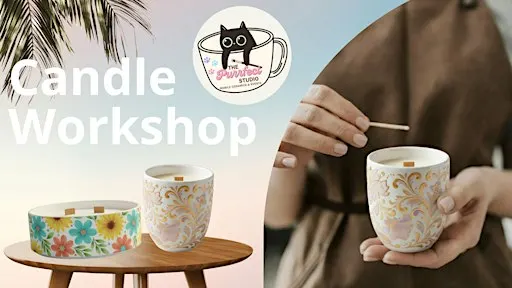✨️ Candle Workshop ️✨ I Keramik bemalen I Matcha I Kerzen Workshop