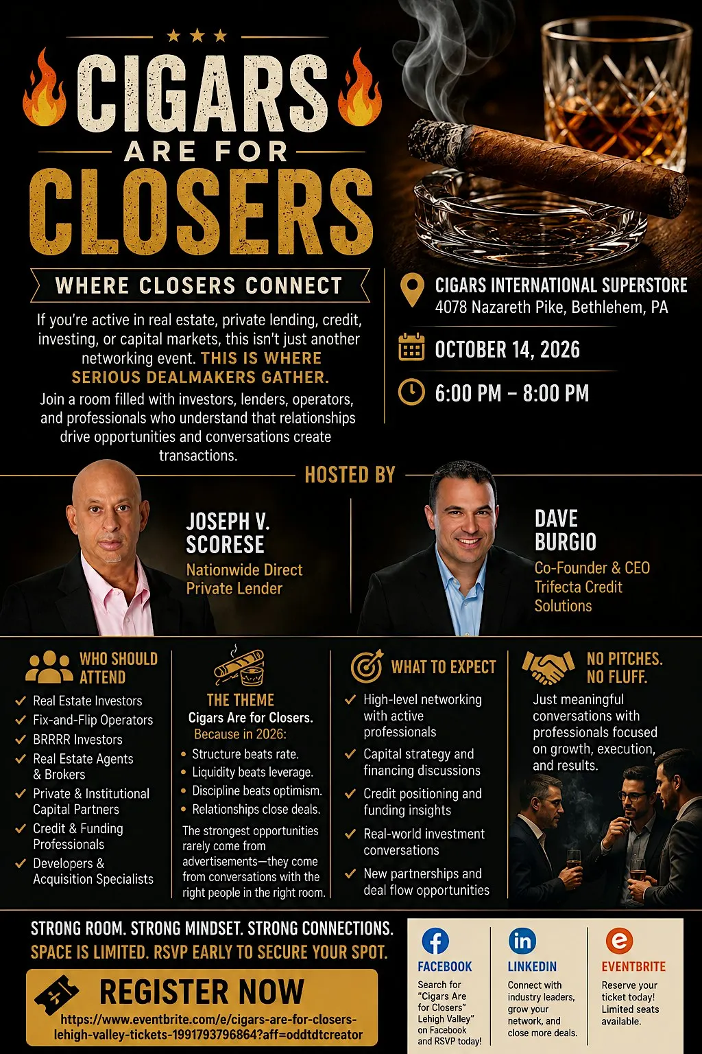 CIGARS ARE FOR CLOSERS - LEHIGH VALLEY