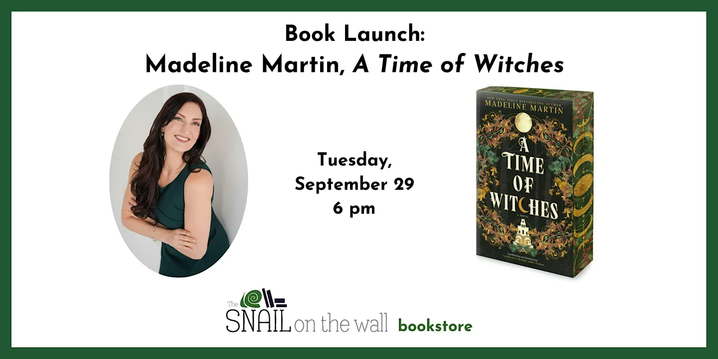 Book Launch: Madeline Martin, A Time of Witches