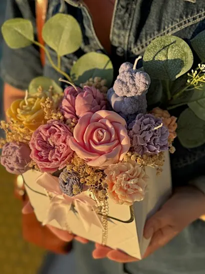 Candle-flower bouquet workshop