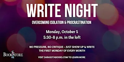 Write Night: Overcoming Isolation & Procrastination, Together