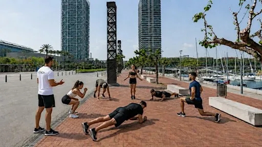 Outdoor Fitness Workout - Port Olímpic Barcelona 