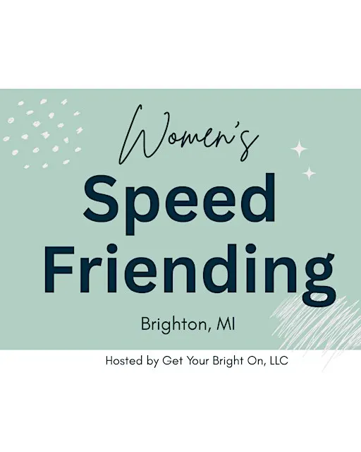 SEPTEMBER Women’s Speed Friending Night | Brighton, MI (Women 30s–40s)