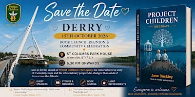 Project Children, The Legacy, Book Launch