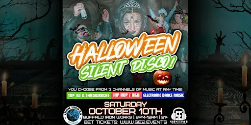 Halloween Silent Disco at Buffalo Iron Works! - 10/10/26