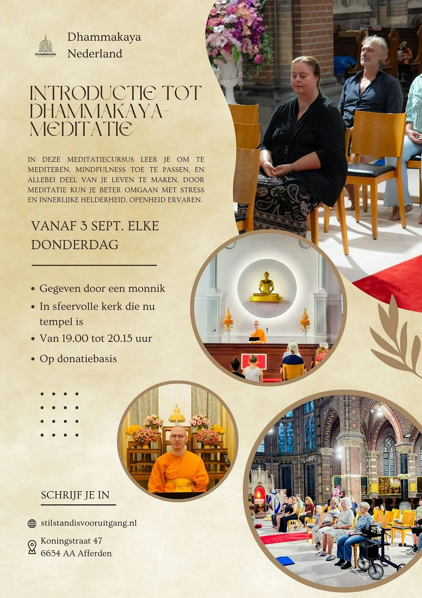 Cursus introductie tot Dhammakaya-meditatie in september 2026