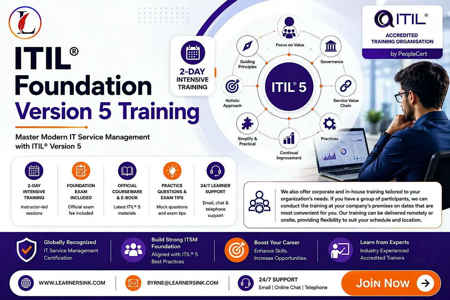 Upcoming ITIL 5 Foundation Course in Green Bay, WI – Limited Slots