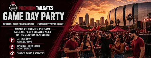 Premium Tailgate Party: Arizona Cardinals vs. Las Vegas Raiders