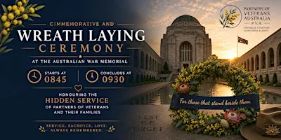 Honouring the Hidden Service - Commemorative and Wreath Laying Service