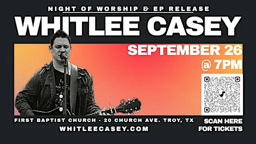 Whitlee Casey - "Jesus Be The Center" Worship EP Release Show!