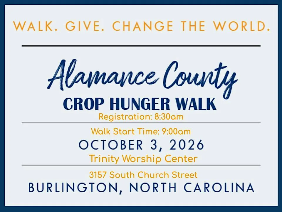 Alamance County CROP Hunger Walk