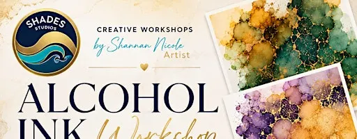 Perth Alcohol Ink Workshop: Gifts Cards and Artwork