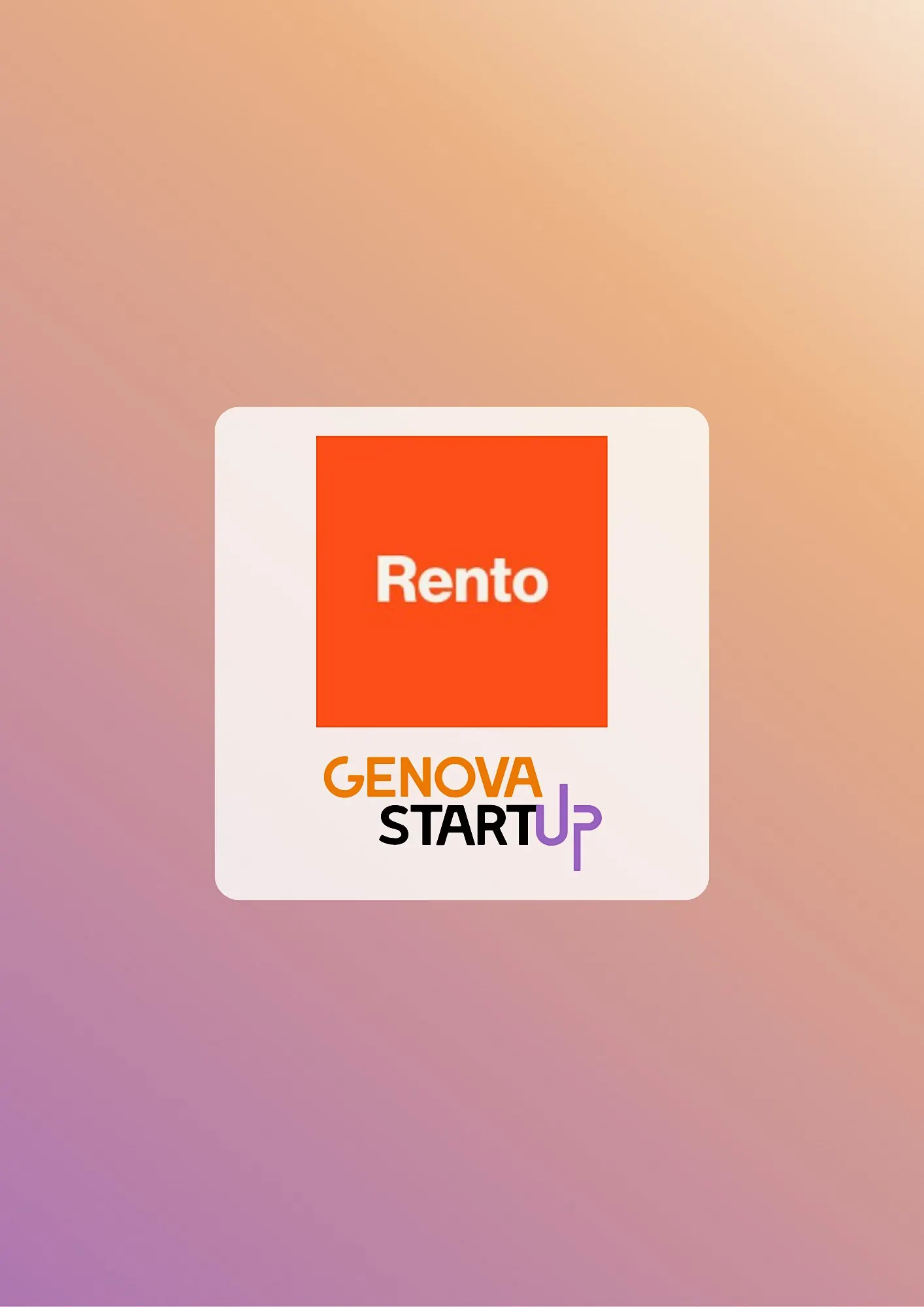Startup Social Club - Fondazione Genova Startup - Rento