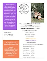The 8th Annual Matthew Fiorello Memorial Golf Tournament