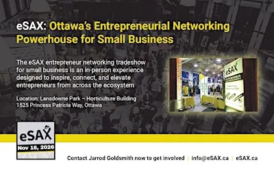 November 18, 2026 eSAX Entrepreneur Networking Tradeshow