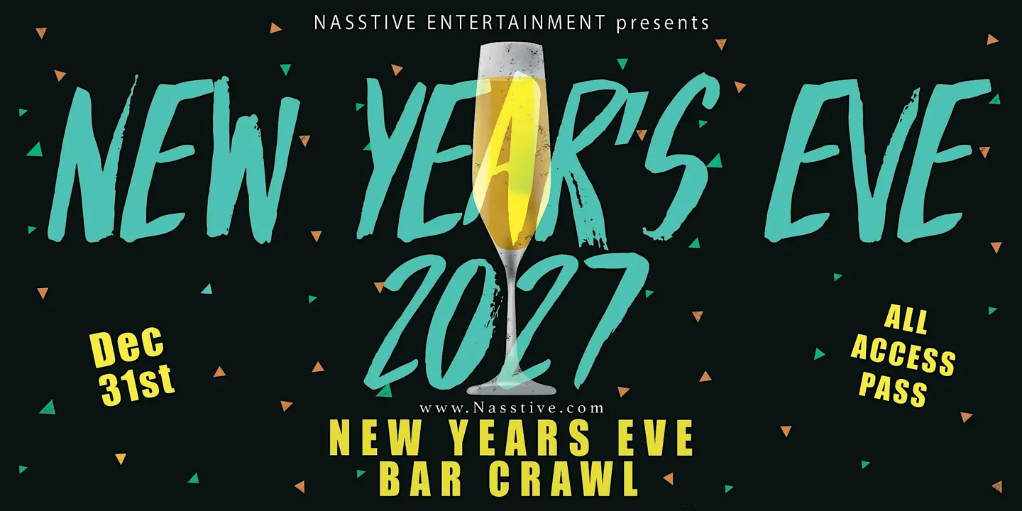 New Years Eve Pacific Beach NYE Bar Crawl - All Access Party Pass