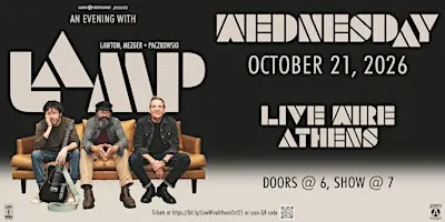 An evening with LaMP featuring Russ Lawton, Scott Metzger & Ray Paczkowski