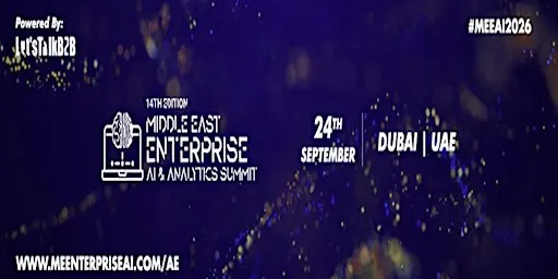 14th MIDDLE EAST ENTERPRISE AI & ANALYTICS SUMMIT