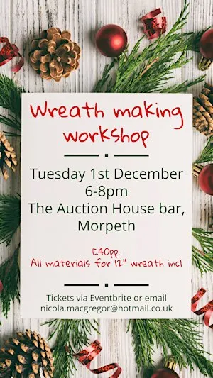 Christmas wreath making workshop