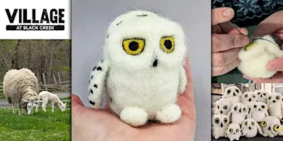 Needle Felt a Snowy Owl Ornament Workshop
