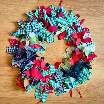 Rag Rug Wreath