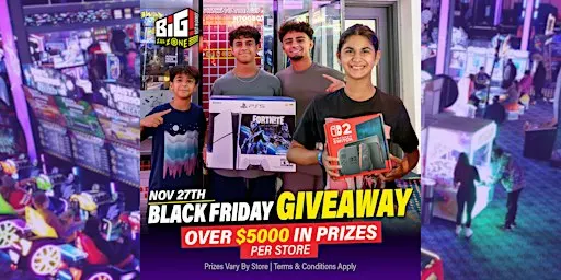 Black Friday Free Giveaway | Zap Zone Canton