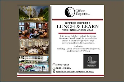 Office Experts Lunch & Learn - Houston Grand Hotel - 10/30/2026