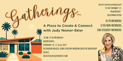 Gatherings: Accordion Houses: a Mid-Century Modern Creative Workshop with Judy Nemer Sklar
