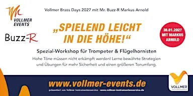 Sicher in die Höhe - Intensiv-Workshop für Trompeter & Flügelhornisten