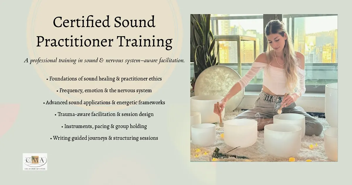 Certified Sound Healing Practitioner Training - Yaletown