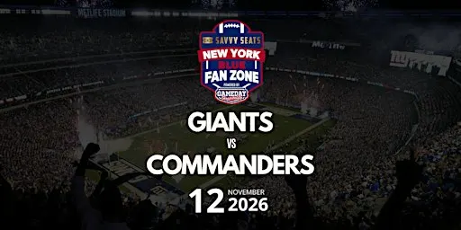 Giants vs. Commanders Fan Zone at MetLife: Food, Drinks & Game Day Vibes!