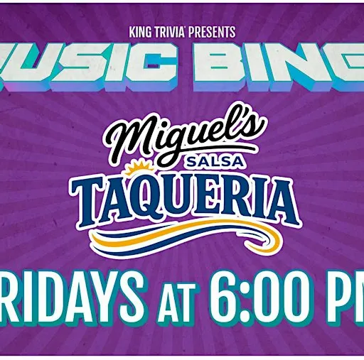 Music Bingo at Miguel's Salsa