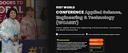 51st World Conference on Applied Science, Engineering & Technology(WCASET)