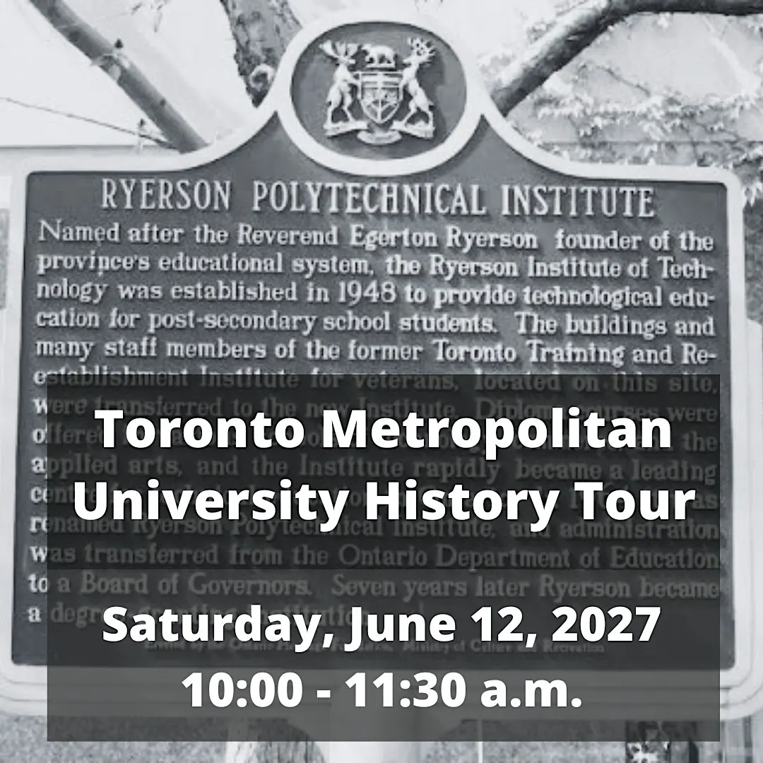 ExperienceTO: Toronto Metropolitan University History Tour