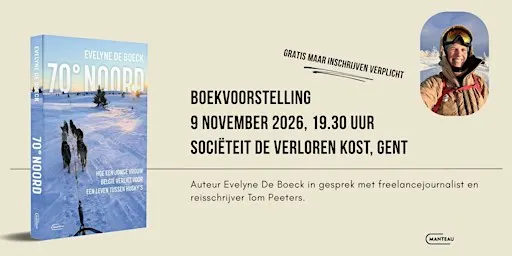 Boekvoorstelling '70° Noord' - Evelyne De Boeck