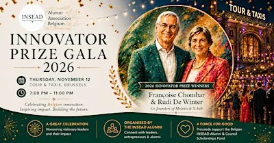 Innovator Prize Gala 2026, INSEAD Alumni Association of Belgium
