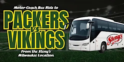 Steny's Milwaukee | Motor Coach Bus to Packers vs Vikings