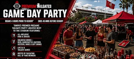Premium Tailgate Party: Tampa Bay Buccaneers vs. Carolina Panthers