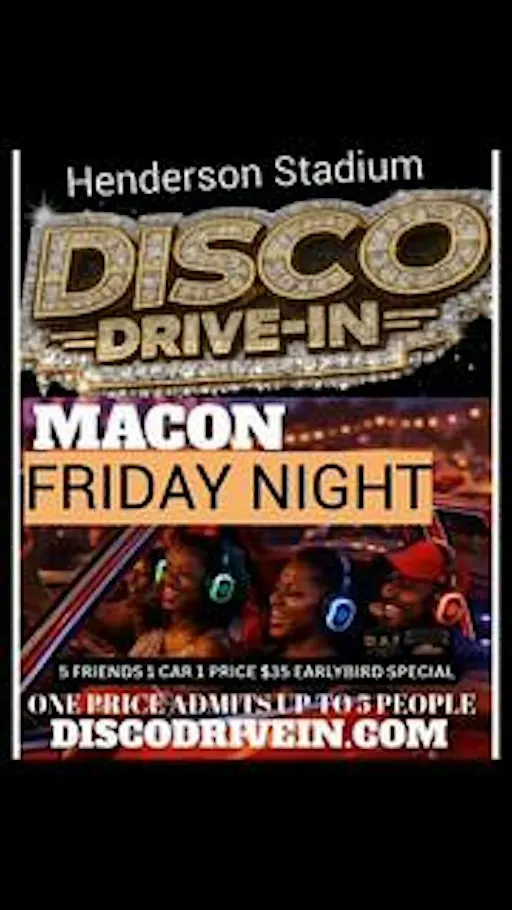 DISCO DRIVE-IN NIGHT OF R&B AND SOUTHERN SOUL 1 TICKET ADMITS UP TO 5 FOLKS