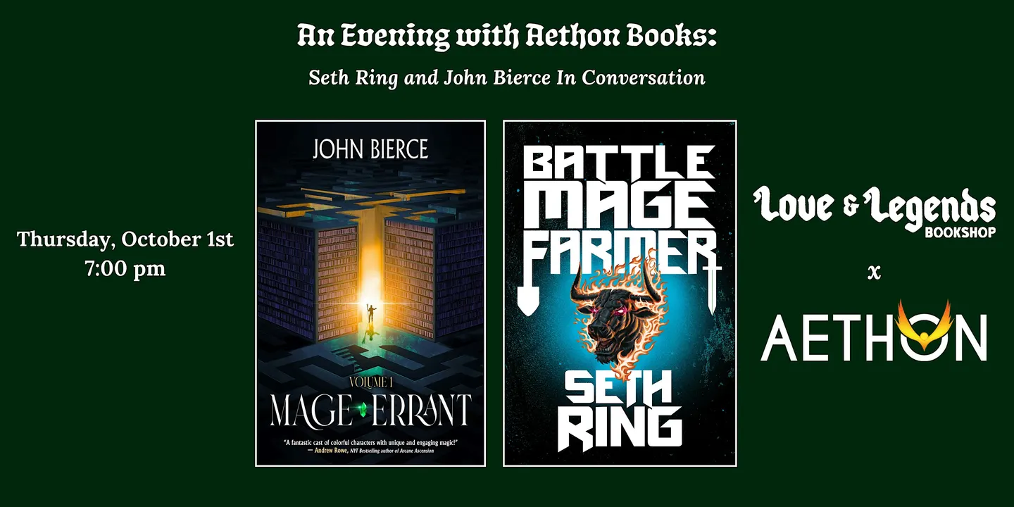 An Evening with Aethon Books: Seth Ring & John Bierce In Conversation