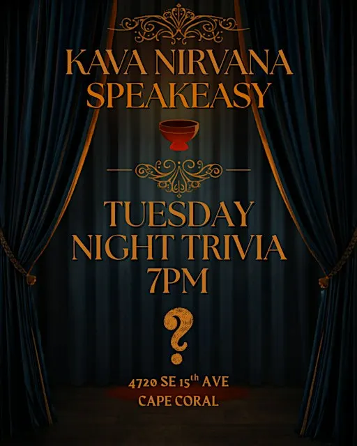 Kava Nirvana Speakeasy TRIVIA!