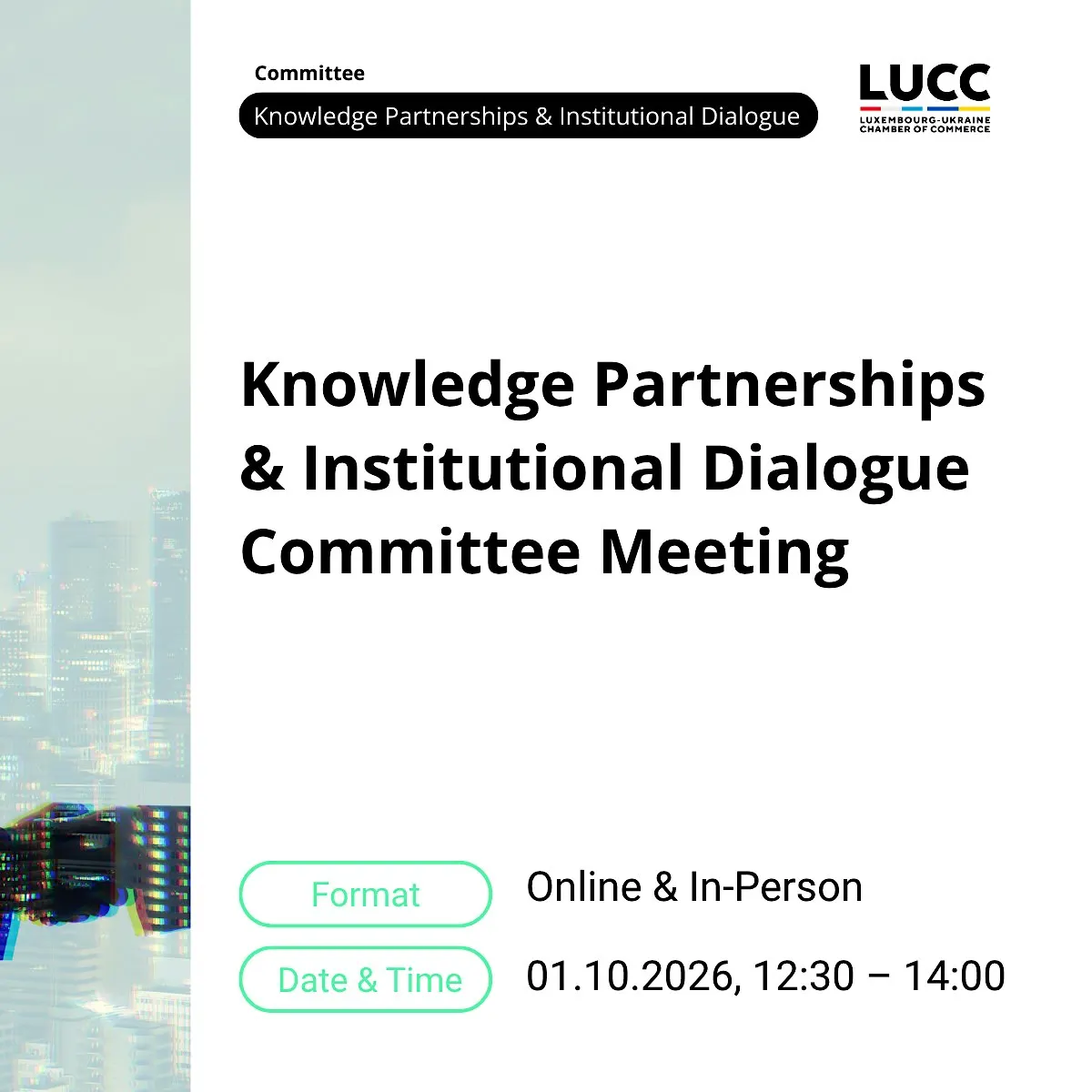 LUCC Knowledge Partnerships & Institutional Dialogue Committee Meeting 2