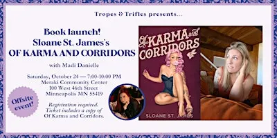 Book launch! Sloane St. James's OF KARMA AND CORRIDORS