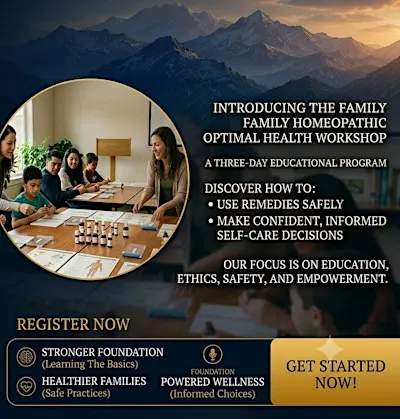 Family Homeopathic Optimal Health Seminar 2027
